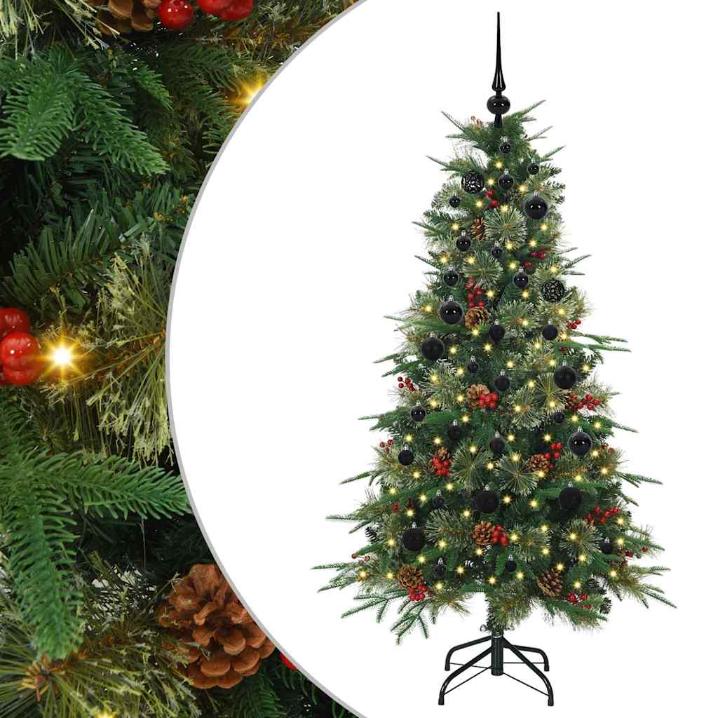 Vidaxx sapin de Noël artificiel pliant vert 150 cm PE et PVC
