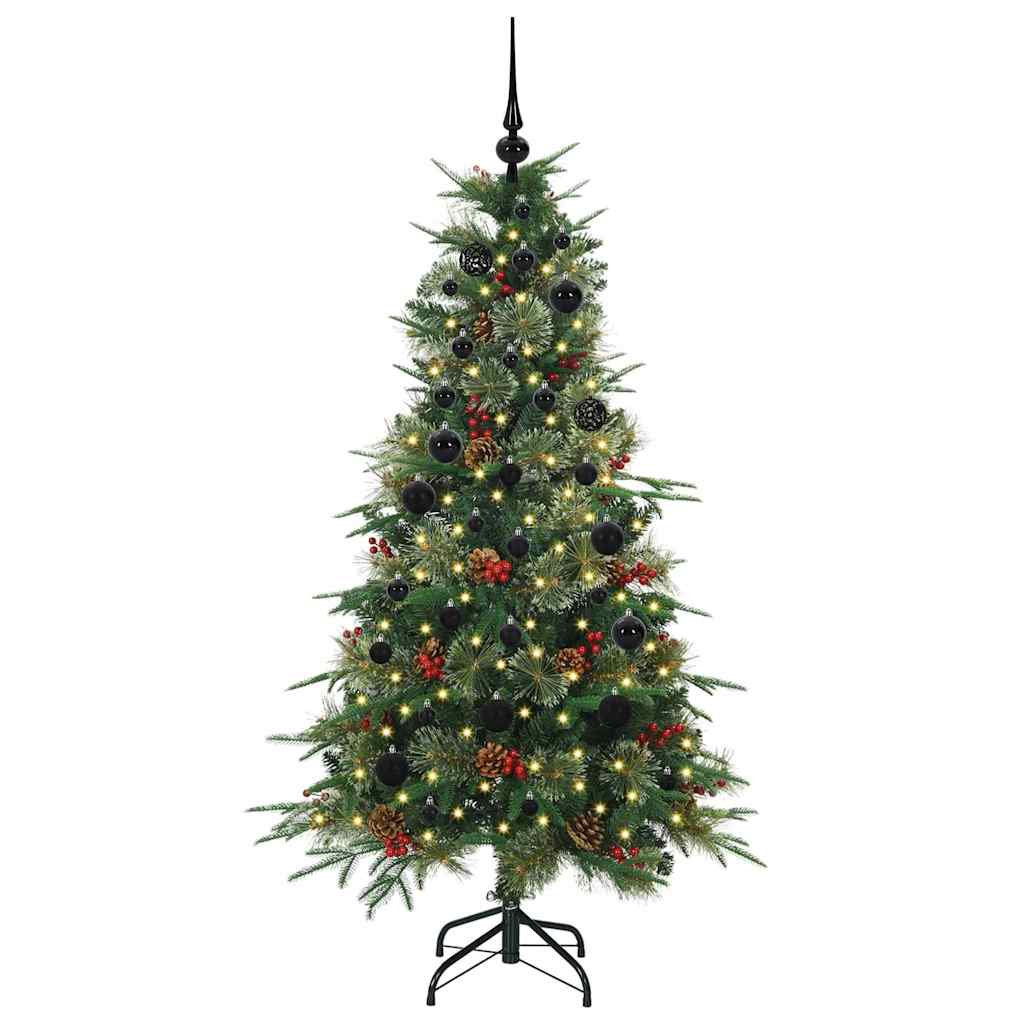 Vidaxx sapin de Noël artificiel pliant vert 150 cm PE et PVC
