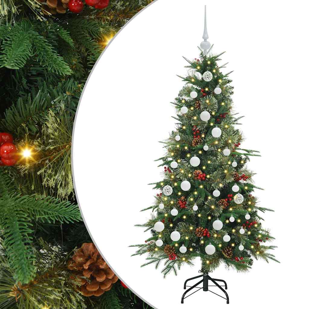 Vidaxx sapin de Noël artificiel pliant vert 150 cm PE et PVC