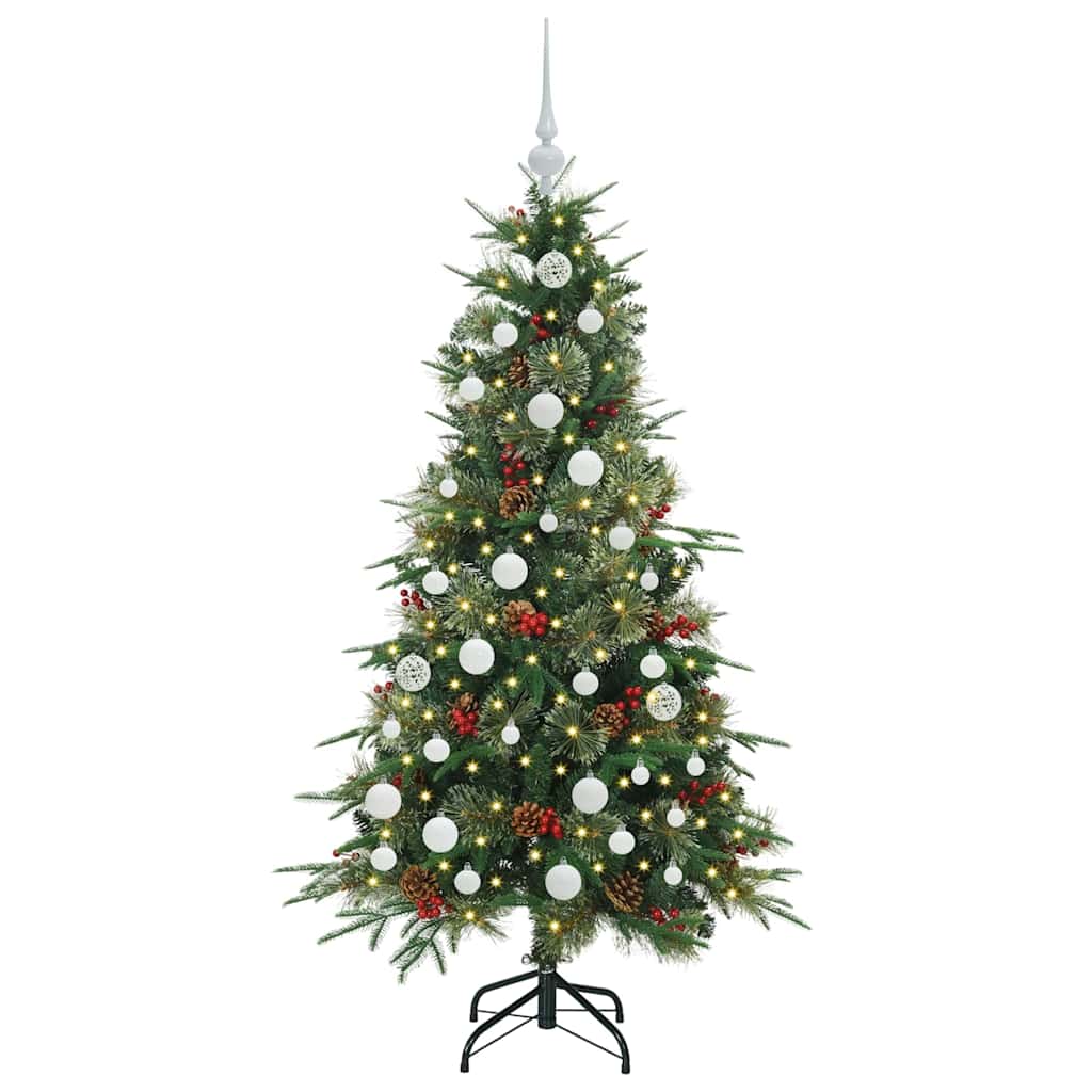 Vidaxx sapin de Noël artificiel pliant vert 150 cm PE et PVC