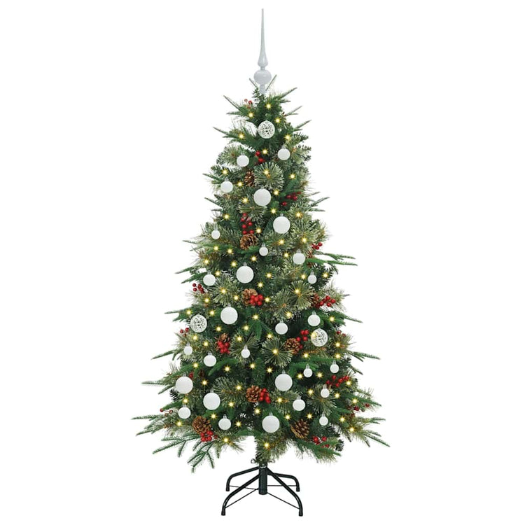 Vidaxx sapin de Noël artificiel pliant vert 150 cm PE et PVC