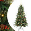 Vidaxx sapin de Noël artificiel pliant vert 150 cm PE et PVC