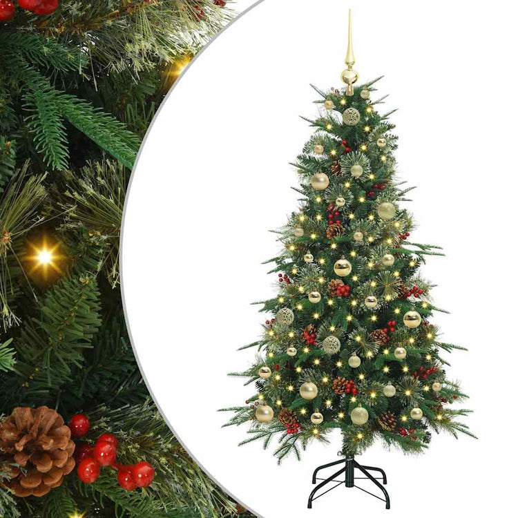Vidaxx sapin de Noël artificiel pliant vert 150 cm PE et PVC
