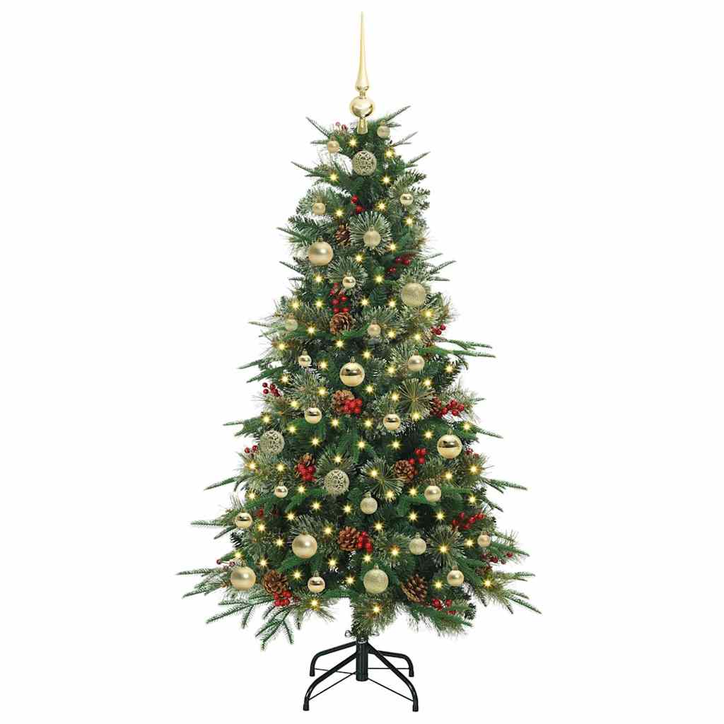 Vidaxx sapin de Noël artificiel pliant vert 150 cm PE et PVC