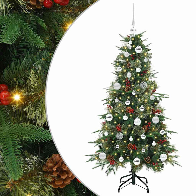Vidaxx sapin de Noël artificiel pliant vert 150 cm PE et PVC