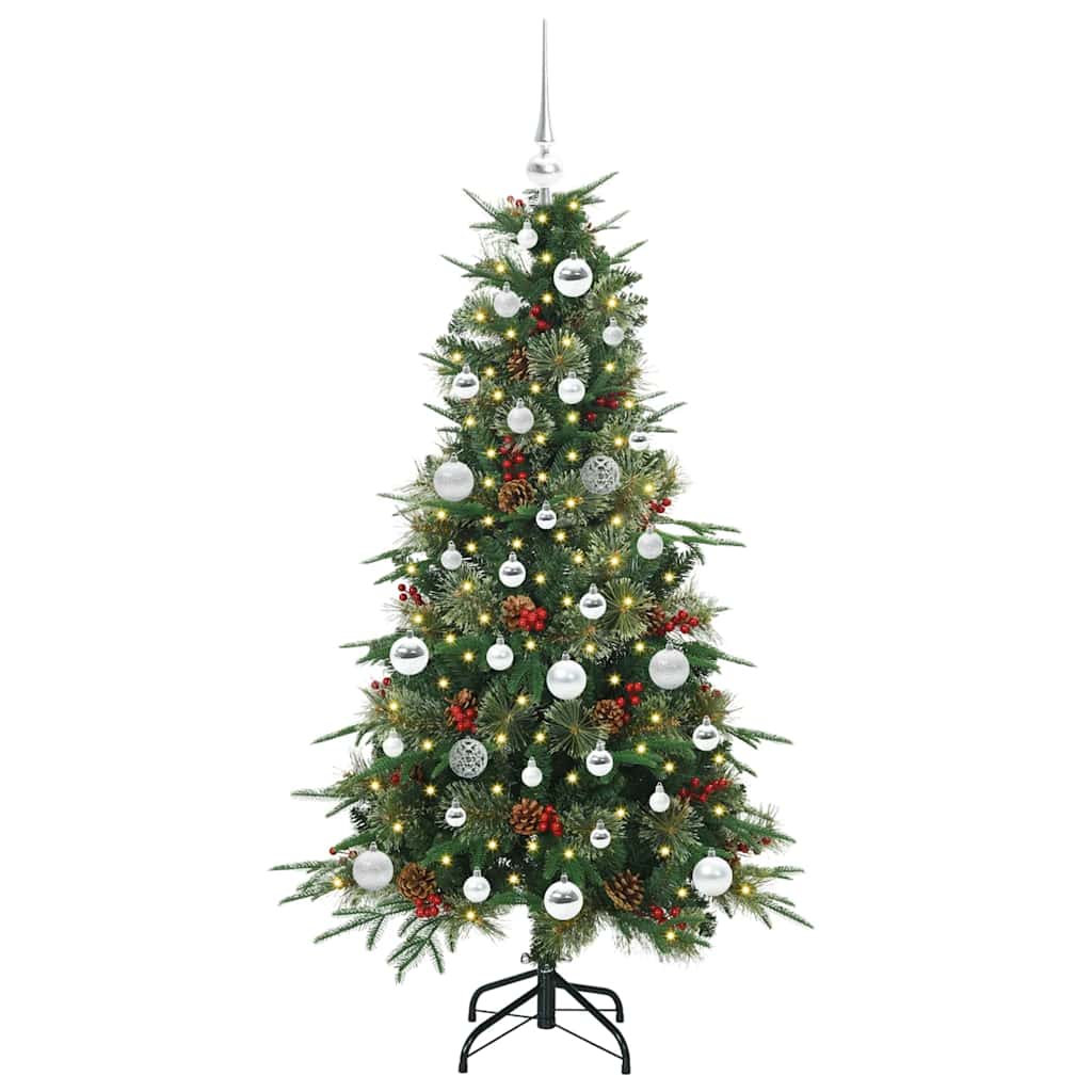 Vidaxx sapin de Noël artificiel pliant vert 150 cm PE et PVC