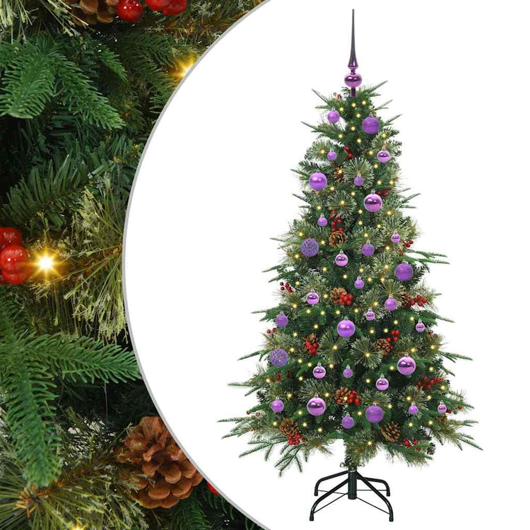 Vidaxx sapin de Noël artificiel pliant vert 150 cm PE et PVC