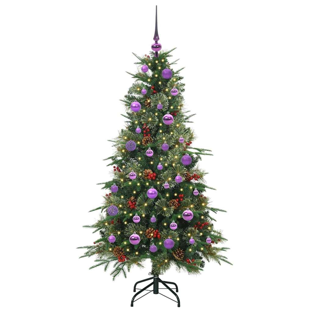 Vidaxx sapin de Noël artificiel pliant vert 150 cm PE et PVC