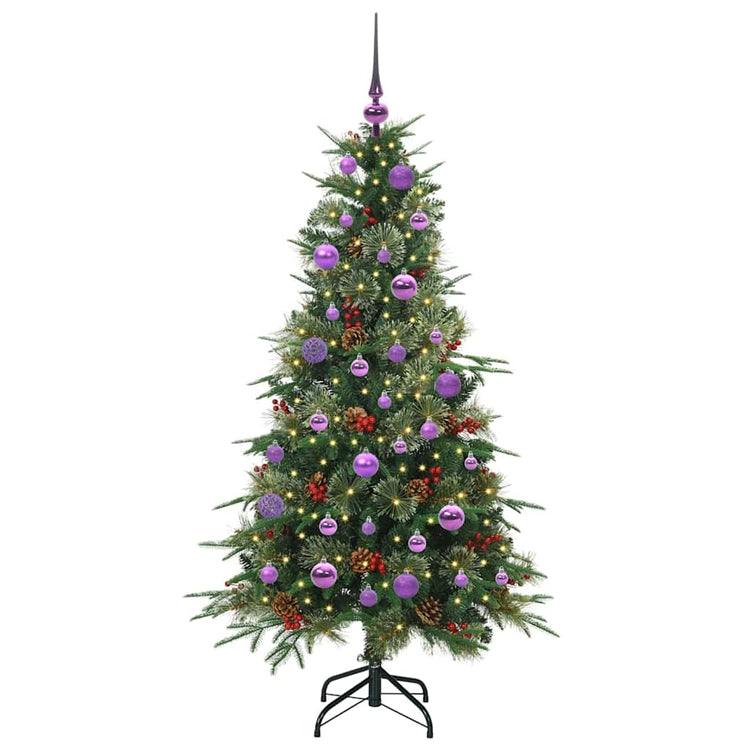 Vidaxx sapin de Noël artificiel pliant vert 150 cm PE et PVC