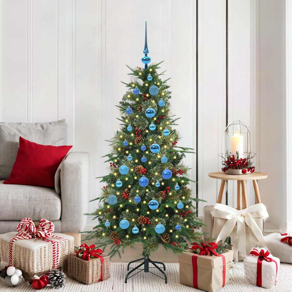 Vidaxx sapin de Noël artificiel pliant vert 150 cm PE et PVC