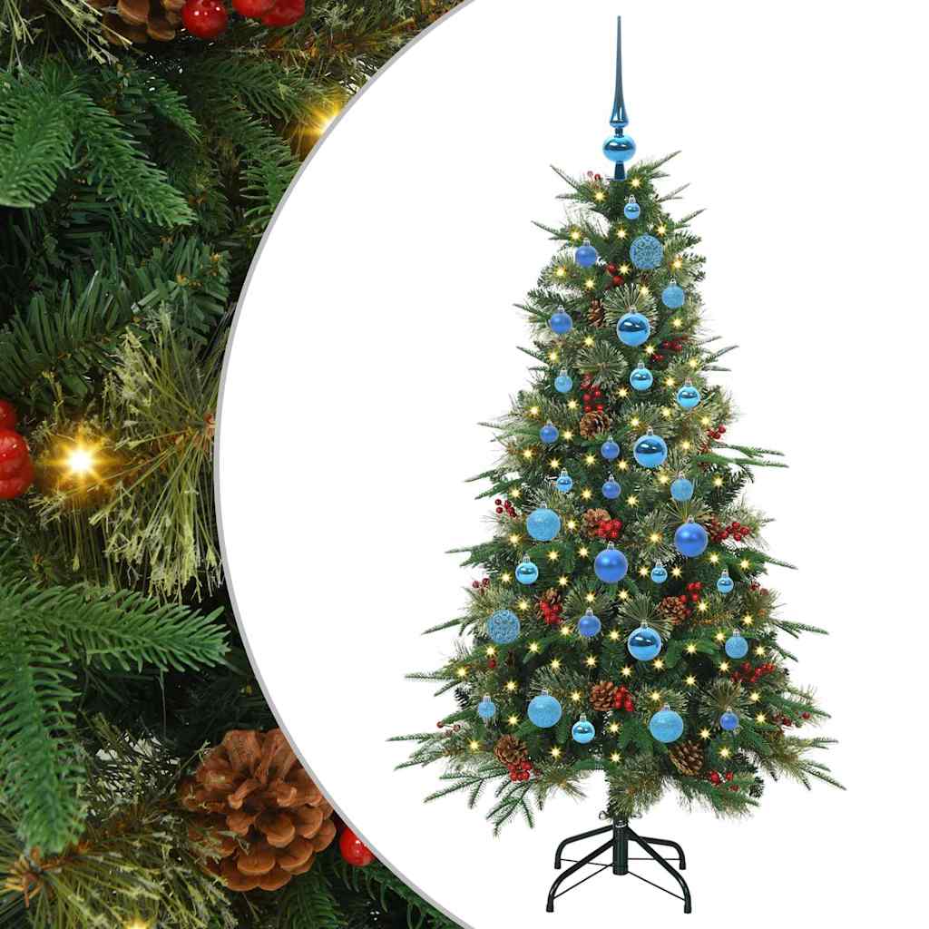 Vidaxx sapin de Noël artificiel pliant vert 150 cm PE et PVC
