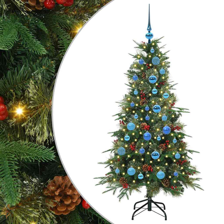 Vidaxx sapin de Noël artificiel pliant vert 150 cm PE et PVC