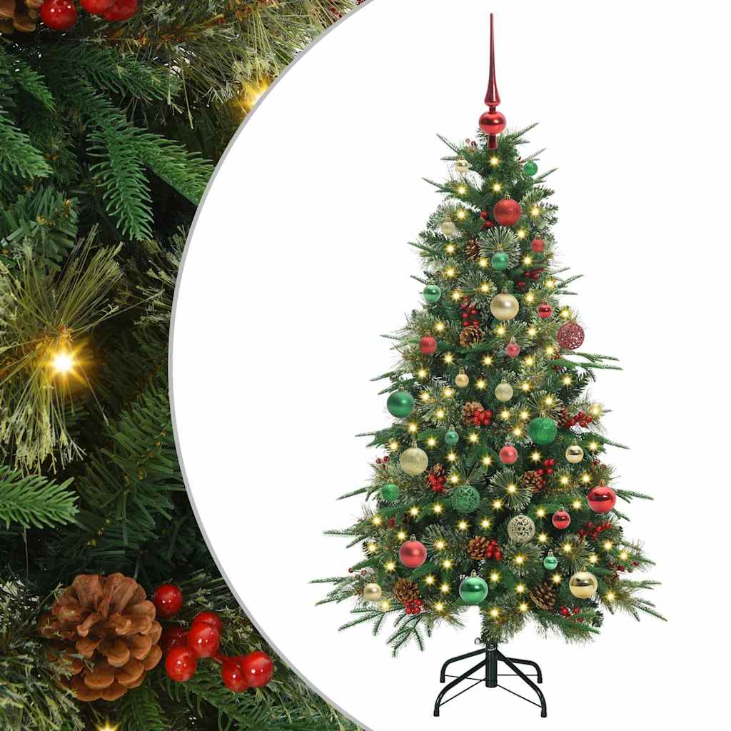 Vidaxx sapin de Noël artificiel pliant vert 150 cm PE et PVC