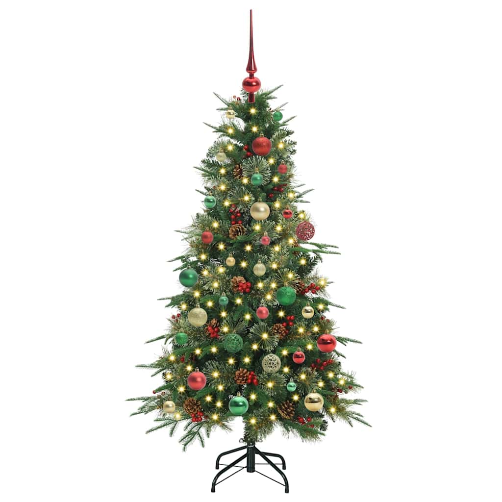 Vidaxx sapin de Noël artificiel pliant vert 150 cm PE et PVC