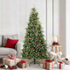 Vidaxx sapin de Noël artificiel pliant vert 180 cm PE et PVC