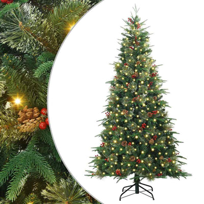 Vidaxx sapin de Noël artificiel pliant vert 180 cm PE et PVC