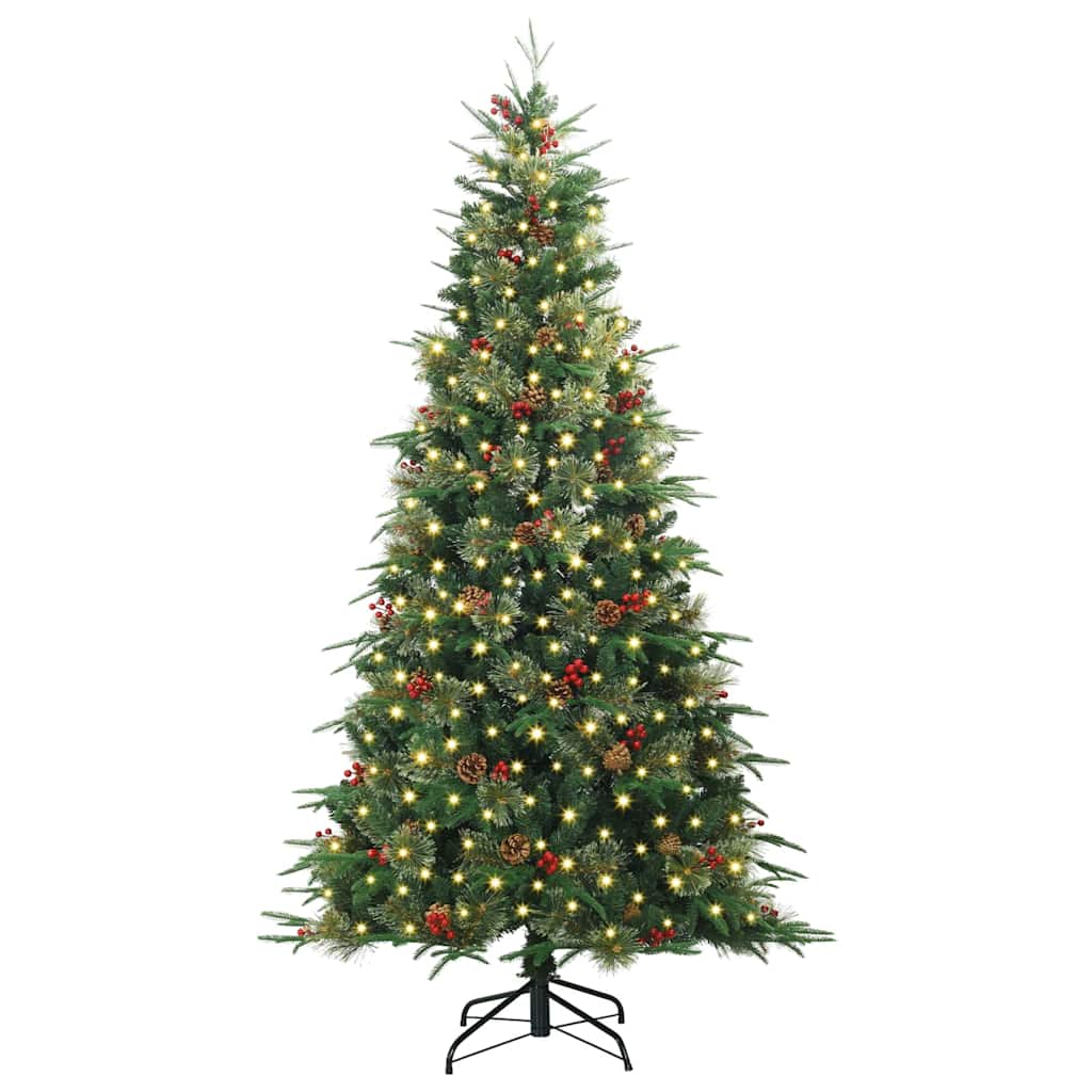 Vidaxx sapin de Noël artificiel pliant vert 180 cm PE et PVC