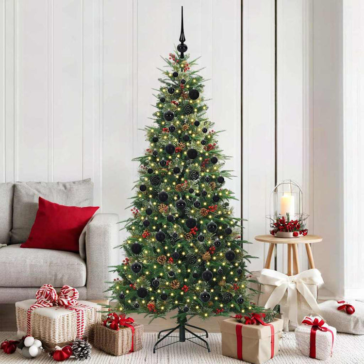 Vidaxx sapin de Noël artificiel pliant vert 180 cm PE et PVC