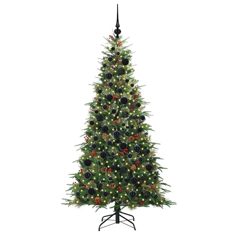 Vidaxx sapin de Noël artificiel pliant vert 180 cm PE et PVC