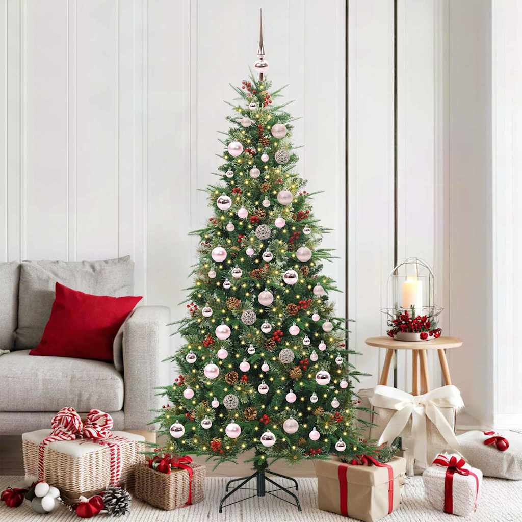 Vidaxx sapin de Noël artificiel pliant vert 180 cm PE et PVC