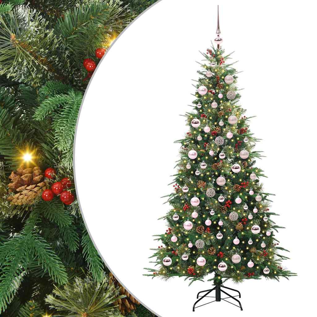 Vidaxx sapin de Noël artificiel pliant vert 180 cm PE et PVC