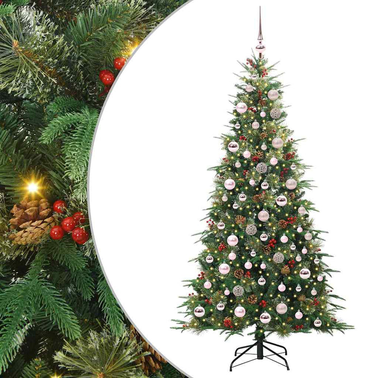 Vidaxx sapin de Noël artificiel pliant vert 180 cm PE et PVC