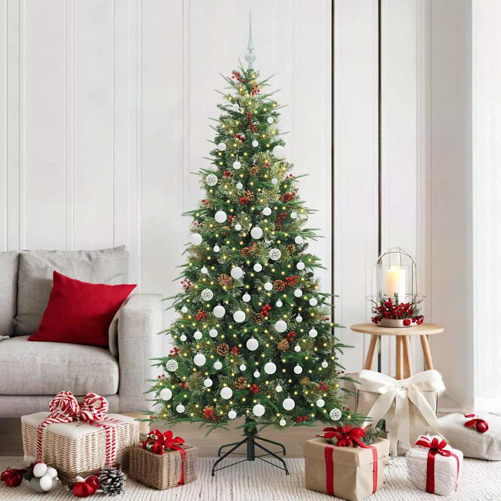 Vidaxx sapin de Noël artificiel pliant vert 180 cm PE et PVC