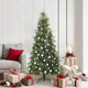 Vidaxx sapin de Noël artificiel pliant vert 180 cm PE et PVC