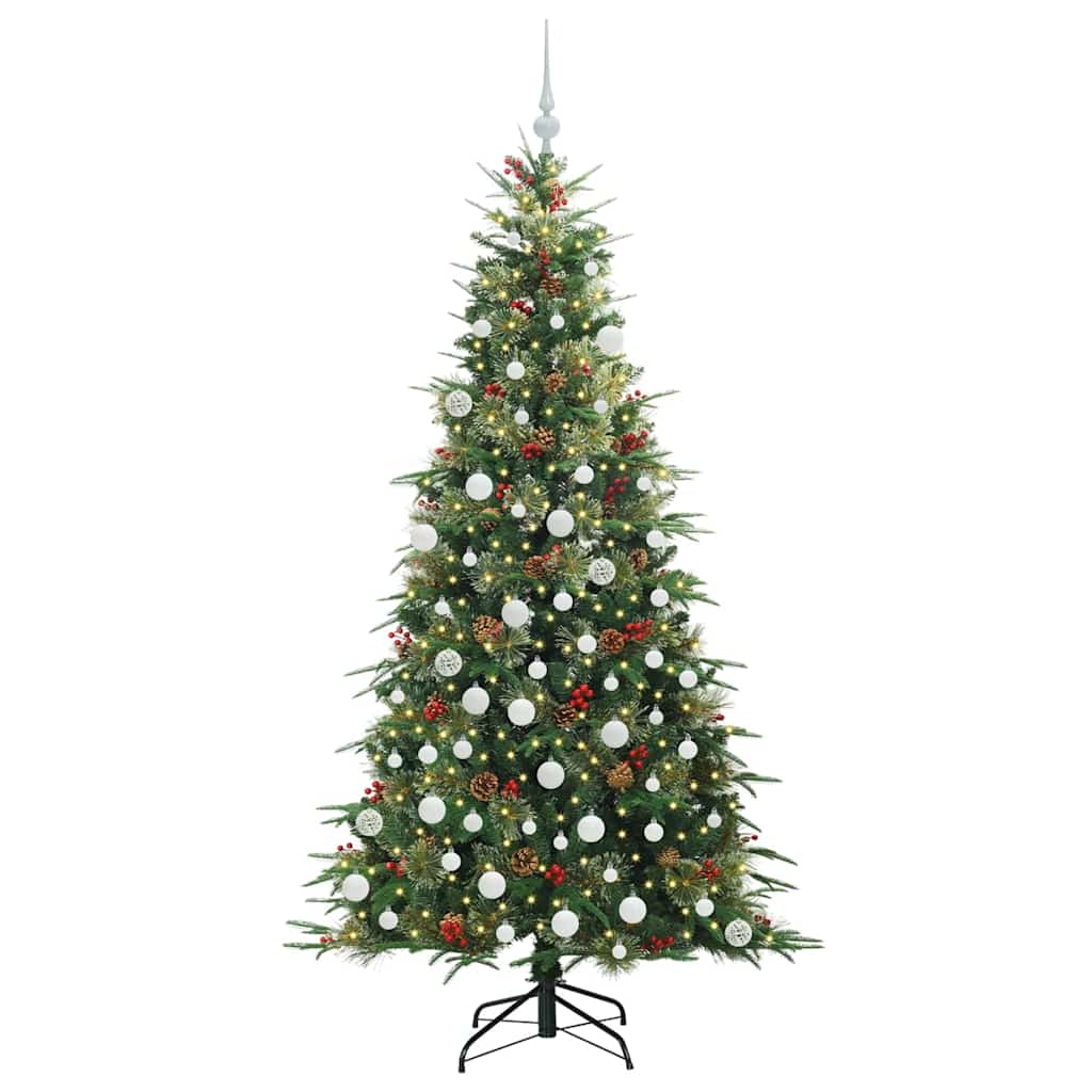 Vidaxx sapin de Noël artificiel pliant vert 180 cm PE et PVC