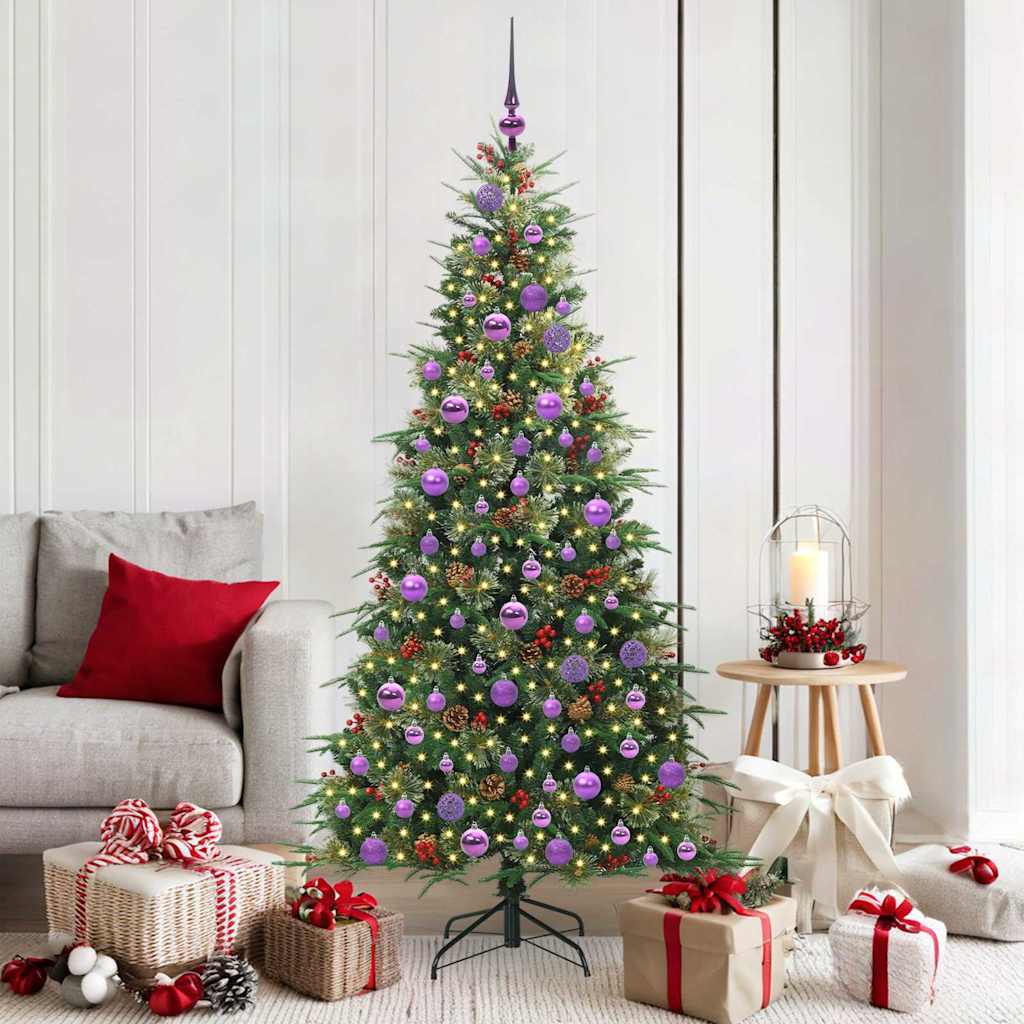 Vidaxx sapin de Noël artificiel pliant vert 180 cm PE et PVC
