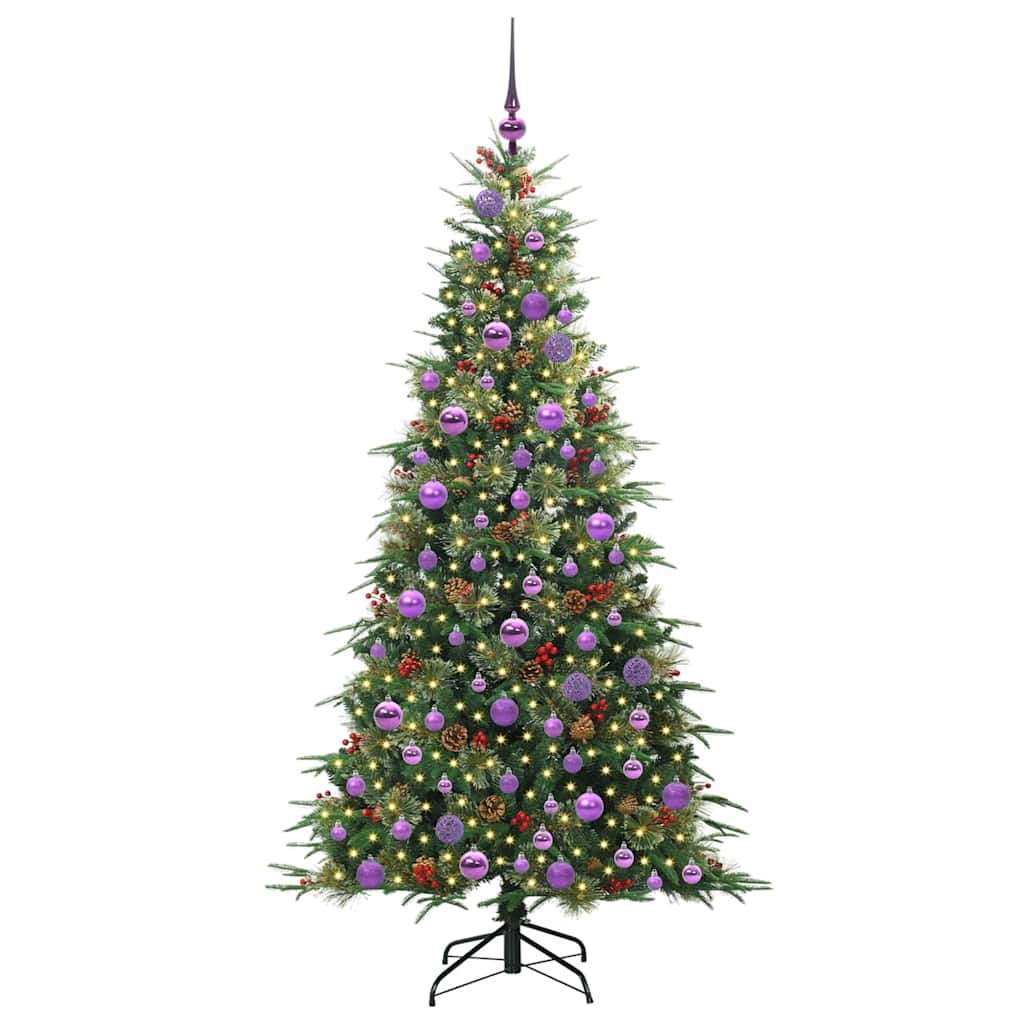 Vidaxx sapin de Noël artificiel pliant vert 180 cm PE et PVC