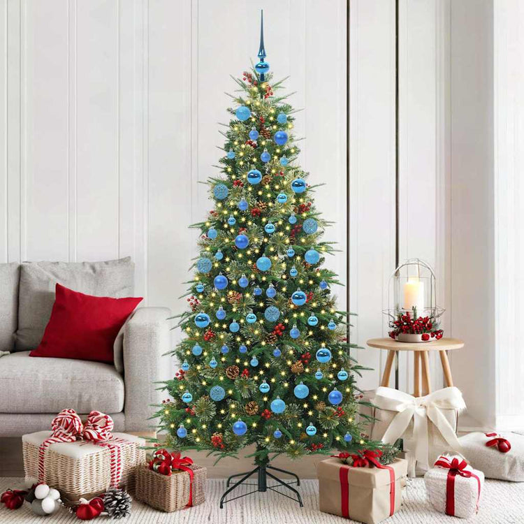 Vidaxx sapin de Noël artificiel pliant vert 180 cm PE et PVC
