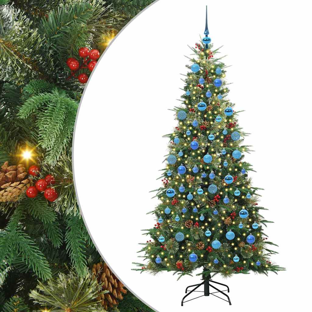 Vidaxx sapin de Noël artificiel pliant vert 180 cm PE et PVC