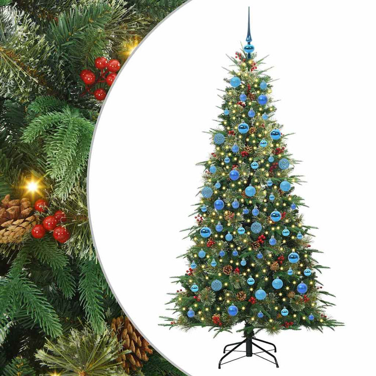 Vidaxx sapin de Noël artificiel pliant vert 180 cm PE et PVC