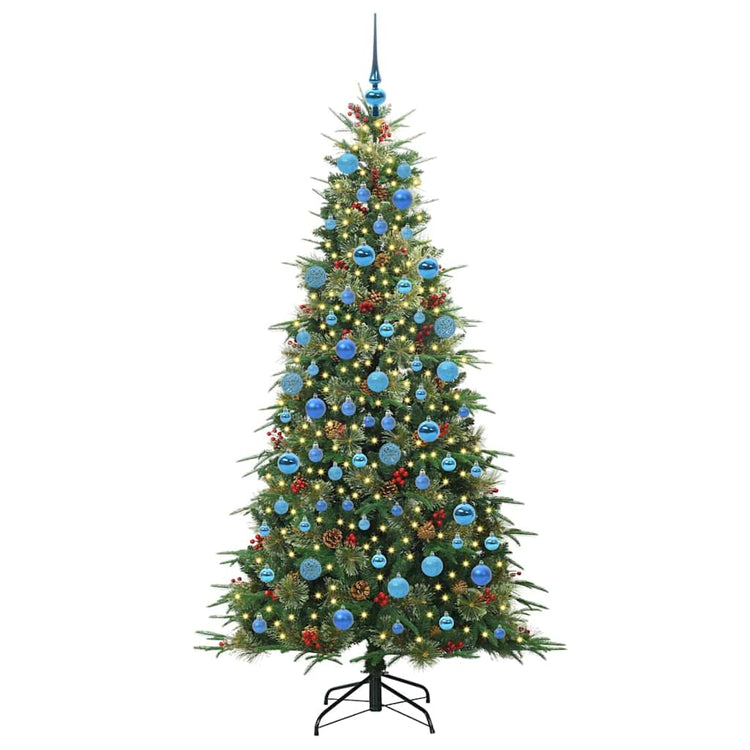 Vidaxx sapin de Noël artificiel pliant vert 180 cm PE et PVC