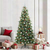 Vidaxx sapin de Noël artificiel pliant vert 210 cm PE et PVC