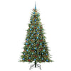 Vidaxx sapin de Noël artificiel pliant vert 210 cm PE et PVC