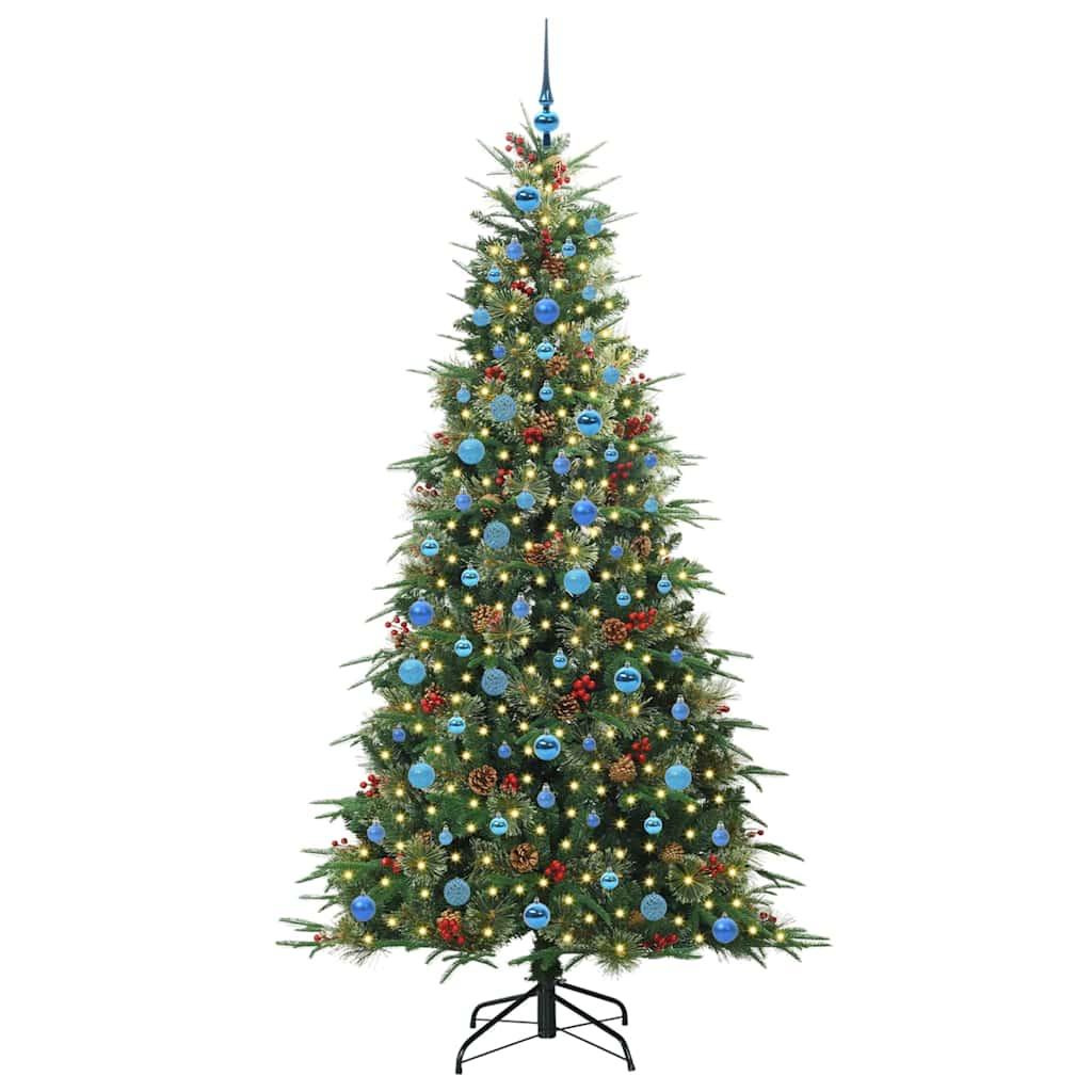 Vidaxx sapin de Noël artificiel pliant vert 210 cm PE et PVC