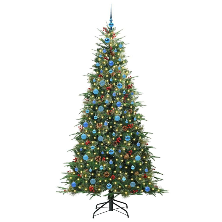 Vidaxx sapin de Noël artificiel pliant vert 210 cm PE et PVC