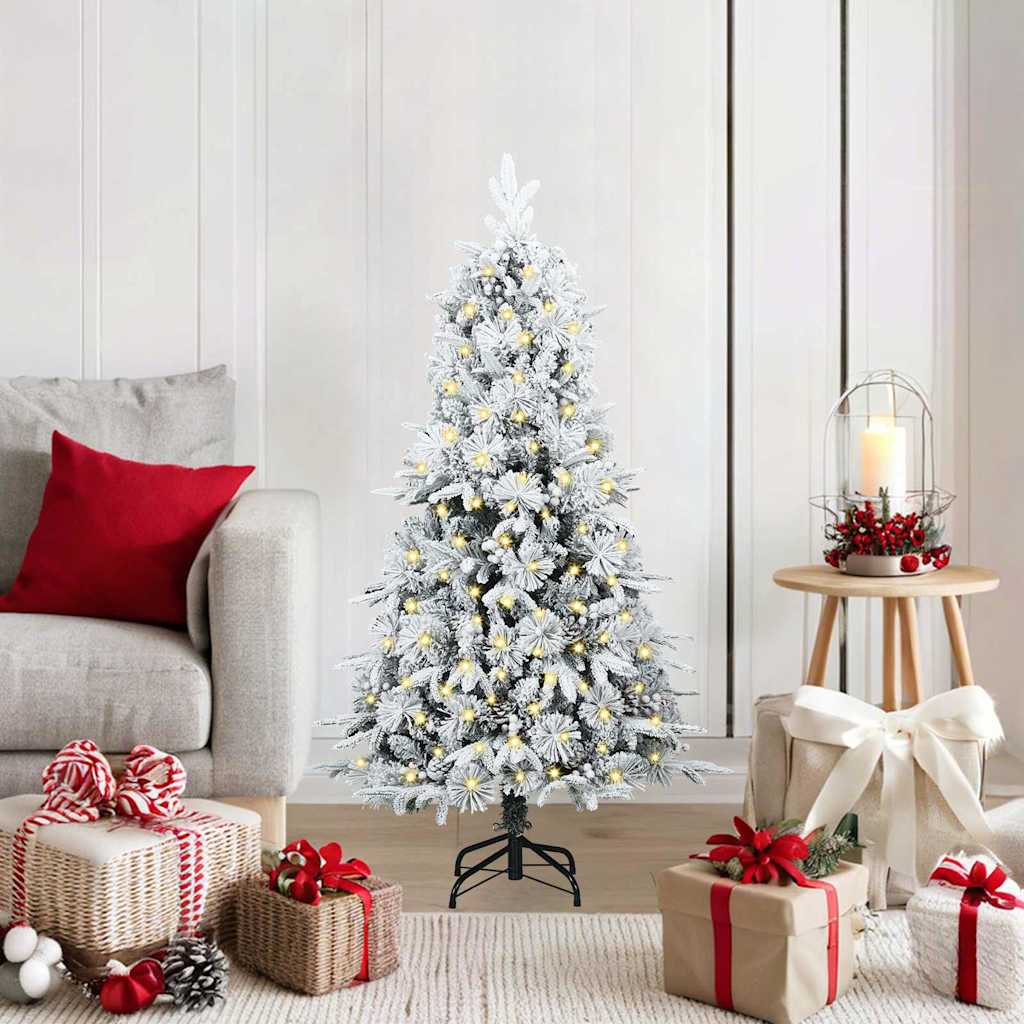 Vidaxx sapin de Noël artificiel pliable vert 120 cm PE et PVC