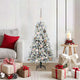 Vidaxx sapin de Noël artificiel pliant blanc 120 cm PE et PVC