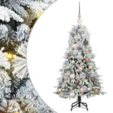 Vidaxx sapin de Noël artificiel pliant blanc 120 cm PE et PVC - afbeelding 2