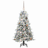 Vidaxx sapin de Noël artificiel pliant blanc 120 cm PE et PVC - afbeelding 3