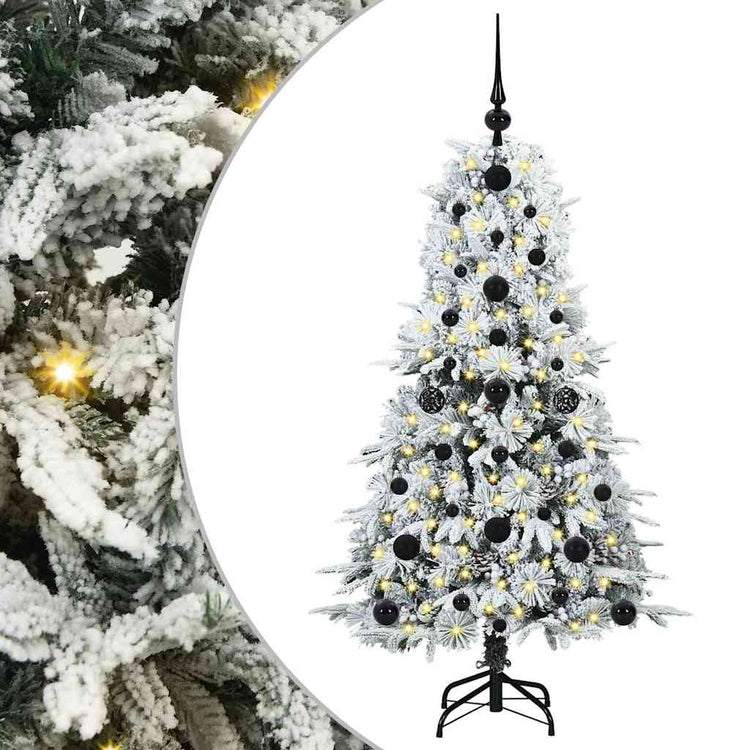 Vidaxx sapin de Noël artificiel pliant blanc 120 cm PE et PVC