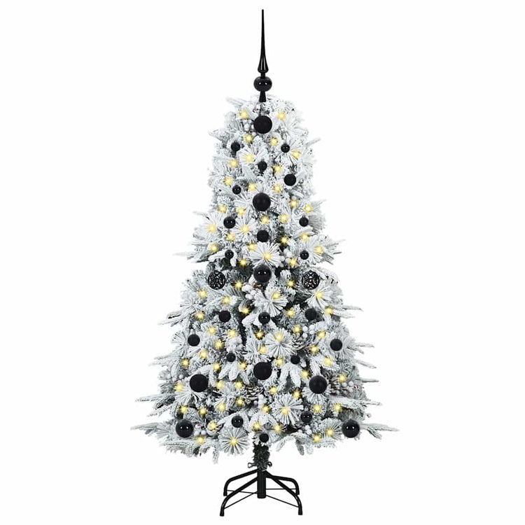 Vidaxx sapin de Noël artificiel pliant blanc 120 cm PE et PVC