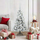 Vidaxx sapin de Noël artificiel pliant blanc 120 cm PE et PVC