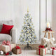 Vidaxx sapin de Noël artificiel pliant blanc 120 cm PE et PVC