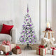 Vidaxx sapin de Noël artificiel pliant blanc 120 cm PE et PVC