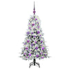 Vidaxx sapin de Noël artificiel pliant blanc 120 cm PE et PVC