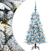 Vidaxx sapin de Noël artificiel pliant blanc 120 cm PE et PVC